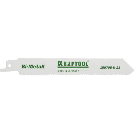 Полотно KRAFTOOL &quot;INDUSTRIE QUALITAT&quot;, S922VF, для эл/ножовки, Bi-Metall, по металлу, дереву, шаг 1,8-2,5мм, 130мм 159705-U-13 купить в Уфе
