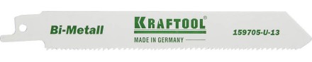 Полотно KRAFTOOL &quot;INDUSTRIE QUALITAT&quot;, S922VF, для эл/ножовки, Bi-Metall, по металлу, дереву, шаг 1,8-2,5мм, 130мм 159705-U-13 купить в Уфе