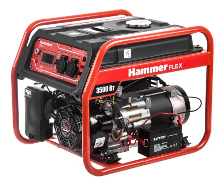 Бензоэлектростанция Hammer Flex GN4000E с электрозапуском купить в Уфе