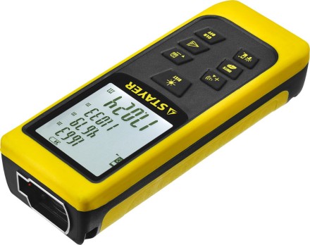 Дальномер STAYER &quot;MASTER&quot; MAX-Control лазерный, 2 точки отсчета, дальность 50м, точность 2мм 34957 купить в Уфе