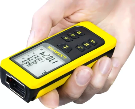 Дальномер STAYER &quot;MASTER&quot; MAX-Control лазерный, 2 точки отсчета, дальность 50м, точность 2мм 34957 купить в Уфе