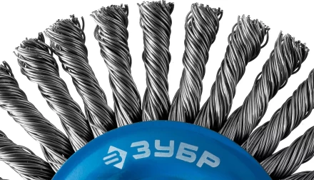 ЗУБР &quot;ПРОФЕССИОНАЛ&quot;. Щетка дисковая для УШМ, плетеные пучки стальной проволоки 0,5мм, 150ммхМ14 35192-150_z02 купить в Уфе