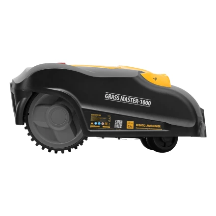 Робот-газонокосилка Grass Master 1000, ультразвуковой датчик, 3 Ач, LCD дисплей, Wi-Fi // Denzel купить в Уфе
