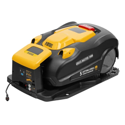 Робот-газонокосилка Grass Master 1000, ультразвуковой датчик, 3 Ач, LCD дисплей, Wi-Fi // Denzel купить в Уфе
