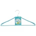 Вешалка метал для верхней одежды с прорезиненным противоскользящим покрытием 45 см бирюзовая ELFE 92926 купить в Уфе