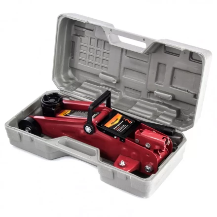 Домкрат гидравлический подкатной 2 т h подъема 125–300 мм в кейсе  SPARTA 510085 купить в Уфе