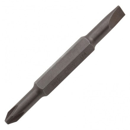 Отвертка комбинированная Denzel, SL3/16&quot;-PH1, SL1/4&quot;-PH2, 3-х компонентная рукоятка, 7713381 купить в Уфе