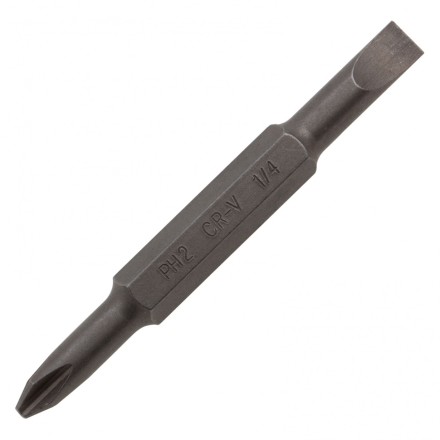 Отвертка комбинированная Denzel, SL3/16&quot;-PH1, SL1/4&quot;-PH2, 3-х компонентная рукоятка, 7713381 купить в Уфе