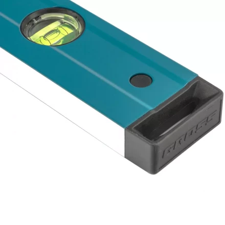 Уровень алюминиевый 1000 мм 2 рукоятки фрезеровка 3 глазка Prazision Gross 34442 купить в Уфе