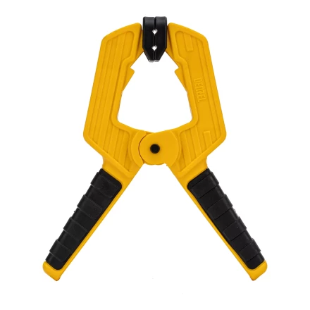 Струбцина клещеобразная Denzel, усиленная 80 х 60 мм, двухкомпонентные рукоятки, 20797 купить в Уфе