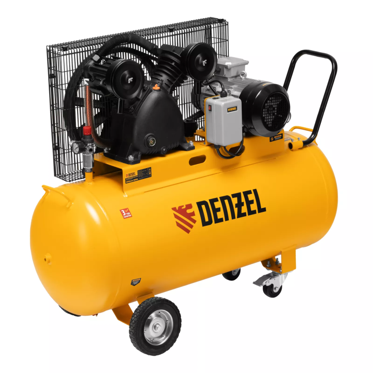 Компрессор воздушный рем. привод Denzel BCV 4000-T/200, 4,0 кВт, 200 литров, 690 л/мин купить в Уфе