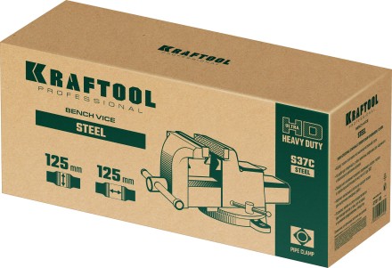 Тиски KRAFTOOL STEEL стальные 32701-125 купить в Уфе