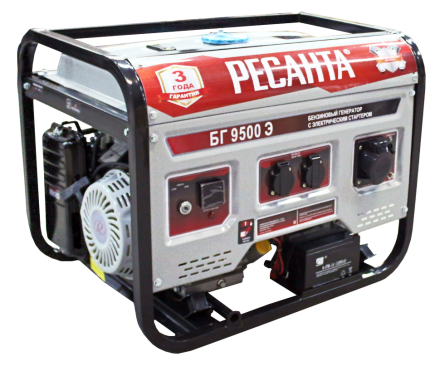 Бензогенератор  Ресанта БГ 9500 Э купить в Уфе