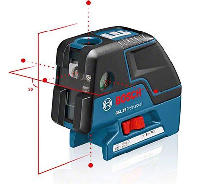 Нивелир лазерный BOSCH GCL 25 Prof +BS 150 проекция купить в Уфе