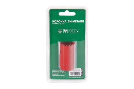 Коронка биметаллическая HAMMER Ф29х38мм 5/8&quot; BiMETALL (224-005) купить в Уфе