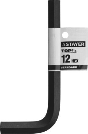 Ключ имбусовый STAYER &quot;STANDARD&quot;, сталь, черный, 12мм 27405-12 купить в Уфе