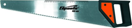 Ножовка по дереву 450 мм 5-6 TPI каленый зуб линейка пластиковая рукоятка SPARTA 232335 купить в Уфе