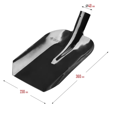 ЗУБР Мастер, 360 х 230 мм, полотно 1.6 мм, закалено, без черенка, тип ЛСП, совковая лопата (39426) купить в Уфе