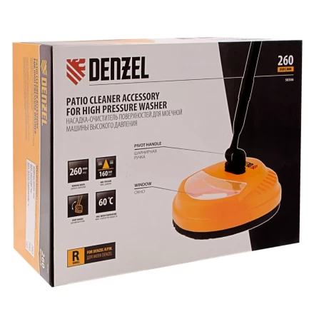 Очиститель поверхностей Denzel 58306, насадка для моечных машин высокого давления купить в Уфе