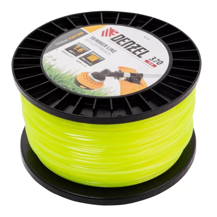 Леска для триммера квадрат 1,6мм х 370м, на DIN катушке FLEX CORD// Denzel 96290 купить в Уфе