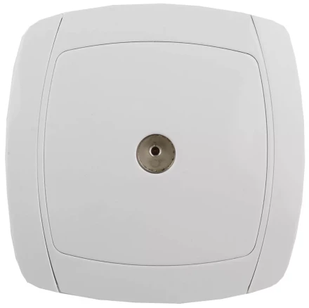 Розетка СВЕТОЗАР &quot;CITY LIGHT&quot; телевизионная одинарная в сборе, цвет белый SV-54215-W купить в Уфе