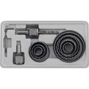 Набор кольцевых пил по дереву 19-64 мм 11 предм. MATRIX 70473 купить в Уфе