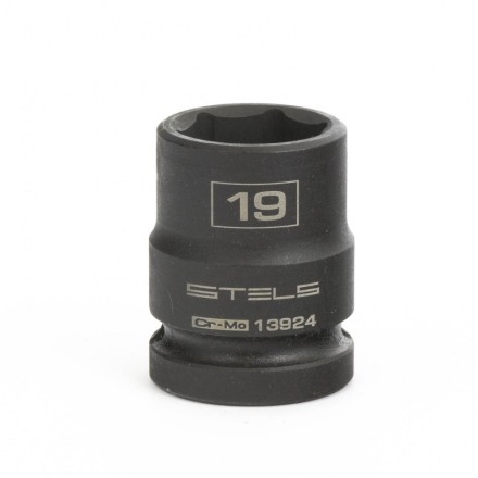 Головка ударная шестигранная 19 мм 1/2&quot; CrMo Stels 13924 купить в Уфе