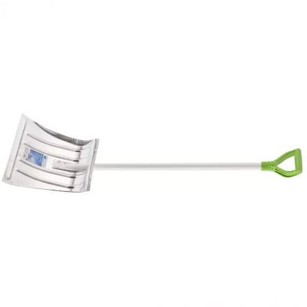 Лопата снеговая алюминиевая 410 х 380 мм металл эргономичный черенок СИБРТЕХ артикул 61626 купить в Уфе