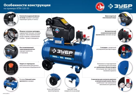 Компрессор воздушный КПМ-400-50 серия ПРОФЕССИОНАЛ купить в Уфе