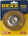 DEXX. Щетка дисковая для дрели, витая стальная латунированная проволока 0,3мм, 100мм 35110-100 купить в Уфе