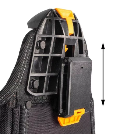 Быстросъемная поясная сумка модульного типа на клипсе с держателем для молотка КВТ СМ-01 (83135) купить в Уфе