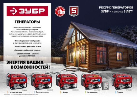 ЗУБР № 1 для генераторов мощностью до 3500 Вт, набор колес + рукоятка (НКР-1) купить в Уфе