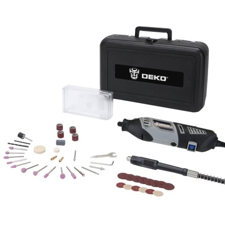Гравер электрический цифровой DKRT350E-LCD 43 tools + case DEKO, 063-1413 купить в Уфе