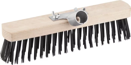 Щетка GRINDA "EURO" уличная без ручки, буковая колодка, мет щетина, с металлическим держателем для черенка, 30см 39196-30 купить в Уфе