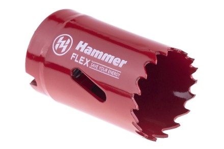 Коронка биметаллическая HAMMER Ф32х38мм 5/8&quot; BiMETALL (224-006) купить в Уфе