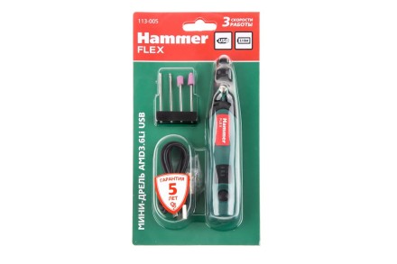 Мини-дрель HAMMER AMD3.6Li USB купить в Уфе