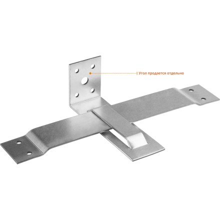 ЗУБР СОС-2.0, 40 x 210 (150) x 2 мм, пластина, скользящая опора для стропил (310166-150) купить в Уфе