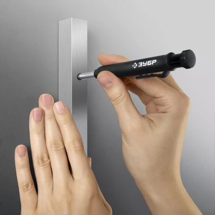 ЗУБР АСК черный, d 2,8 мм, HB, 6 сменных грифелей, автоматический карандаш (06311-2) купить в Уфе