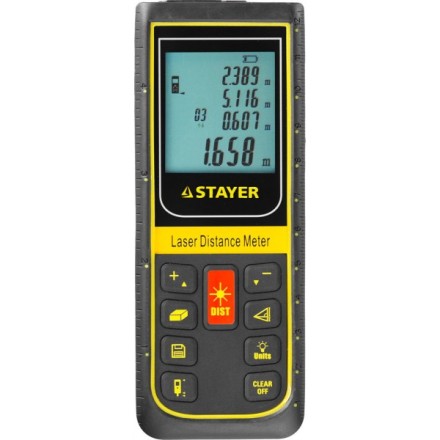 Дальномер PRO-Control лазерный, дальность 100м, точность 2мм, STAYER Professional 34959 34959 купить в Уфе