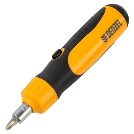 Отвертка реверсивная Denzel 7711611, механизм SmartPush 12 шт, S2 купить в Уфе