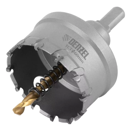 Коронка по металлу твердосплавная, 60 мм Denzel 724017 купить в Уфе