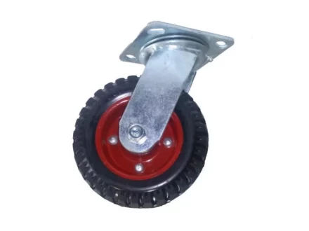 Колесо большегрузное поворотное PS 160 мм резина с протектором (N) 1045652 купить в Уфе