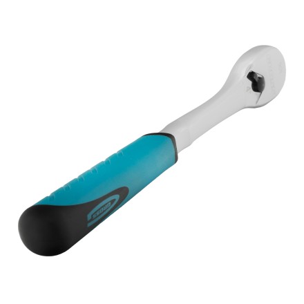 Ключ-трещотка 1/4&quot; Gross 14053, CrV, 90 зубьев, усиленный, хром купить в Уфе