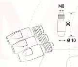 Наконечник к гор. п/а M8, d.1,0 мм L30 (тело 10) Cu-Cr-Zr Aurora купить в Уфе