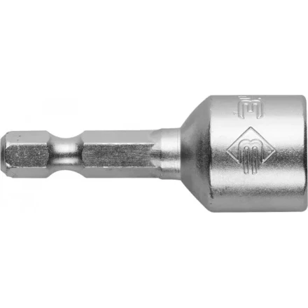 Биты ЗУБР &quot;МАСТЕР&quot; с торцовой головкой, магнитные, Cr-V, тип хвостовика E 1/4&quot;, 13х45мм, 2шт 26392-13-02 купить в Уфе