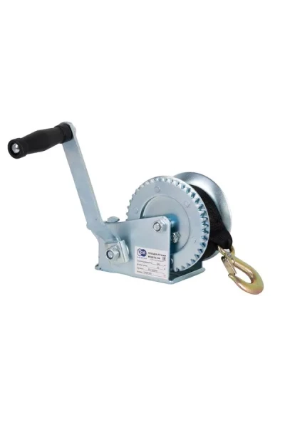 Лебедка ручная TOR ЛФ-1200 (FD) г/п 0,5 т длина ленты 10 м 1001264