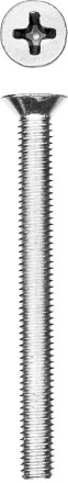 Винт DIN 965, M4 x 40 мм, 10 шт, кл. пр. 4.8, оцинкованный, ЗУБР 303116-04-040 купить в Уфе
