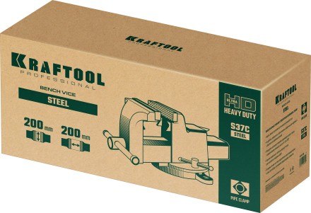 Тиски KRAFTOOL STEEL стальные 32701-200 купить в Уфе