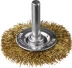 DEXX. Щетка дисковая для дрели, витая стальная латунированная проволока 0,3мм, 50мм 35110-050 купить в Уфе