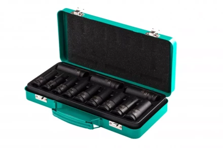 Набор ударных глубоких шестигранных торцевых головок 1/2&quot; 10-24 мм в кейсе 12 шт Stels 13998 купить в Уфе